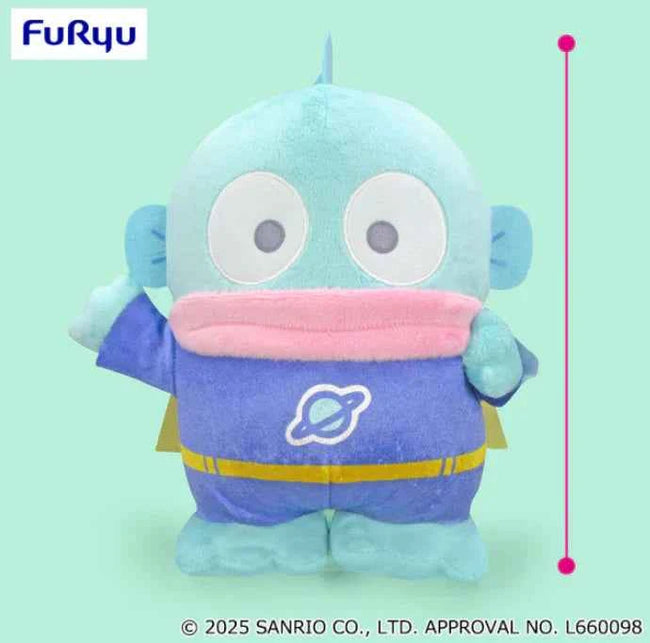 Sanrio Hangyodon Anniversary Design BIG Plush Hero Costume, 13.8" Hover Image