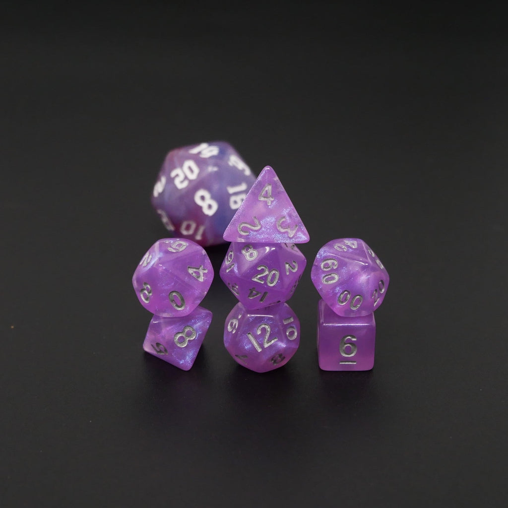 Fairy Spirit - 7 Piece DnD Dice Set | Mini Acrylic RPG Gaming Dice - Collectors World Toys