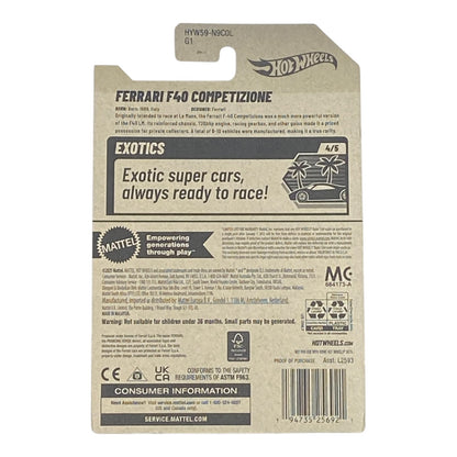 Hot Wheels Ferrari F40 Competizione - Exotics Series 4/5