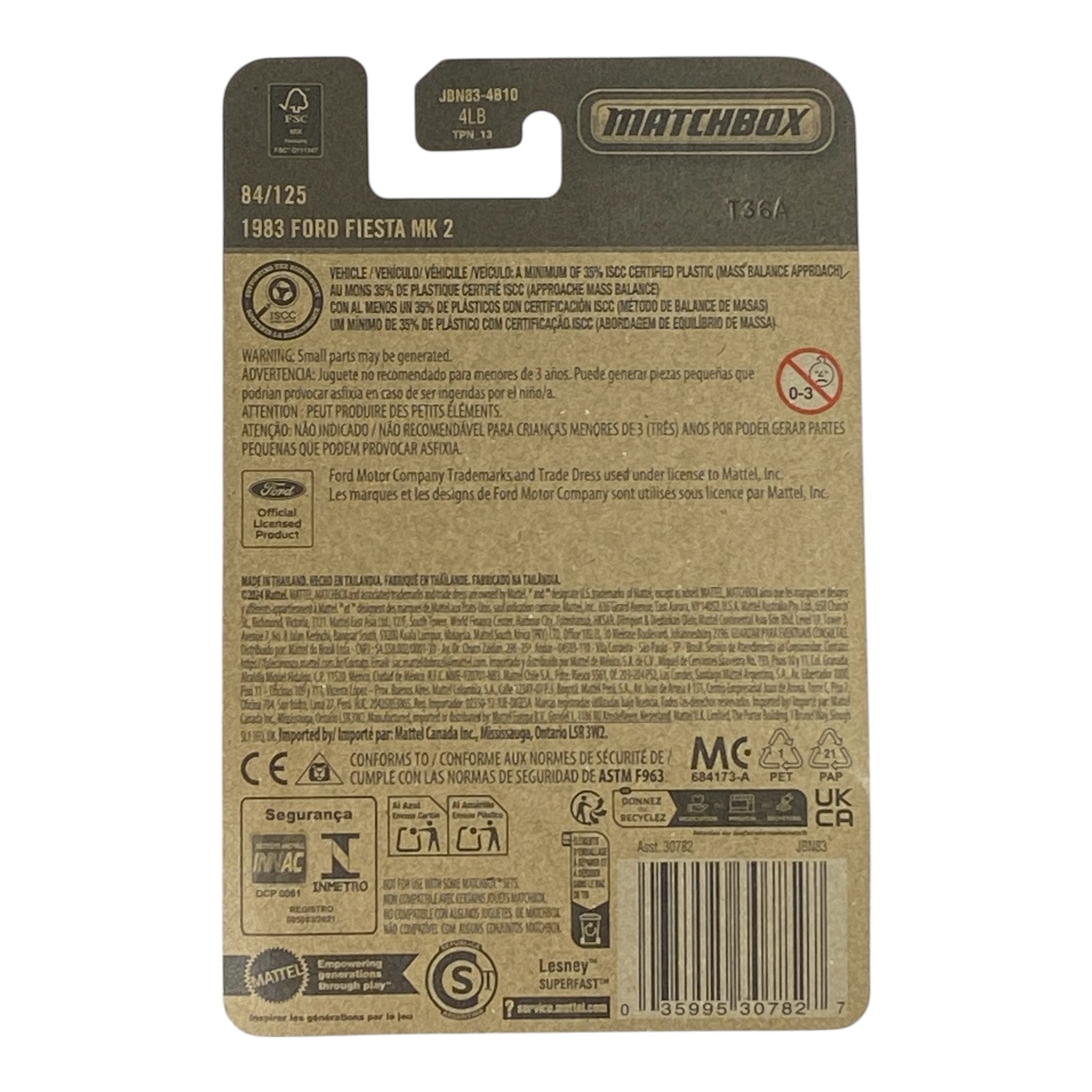 Matchbox 1983 Ford Fiesta MK 2 - 2025 Matchbox Series 84/125 - Collectors World Toys