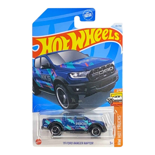 Hot Wheels '19 Ford Ranger Raptor  - Hot Trucks Series 2/10 - Blue - Hover Image