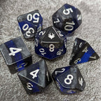 Forgotten Sapphire - 7 Piece DnD Dice Set | Acrylic RPG Gaming Dice - Collectors World Toys
