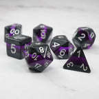 Forgotten Amethyst - 7 Piece DnD Dice Set | Acrylic RPG Gaming Dice - Collectors World Toys