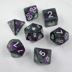 Forgotten Amethyst - 7 Piece DnD Dice Set | Acrylic RPG Gaming Dice - Collectors World Toys