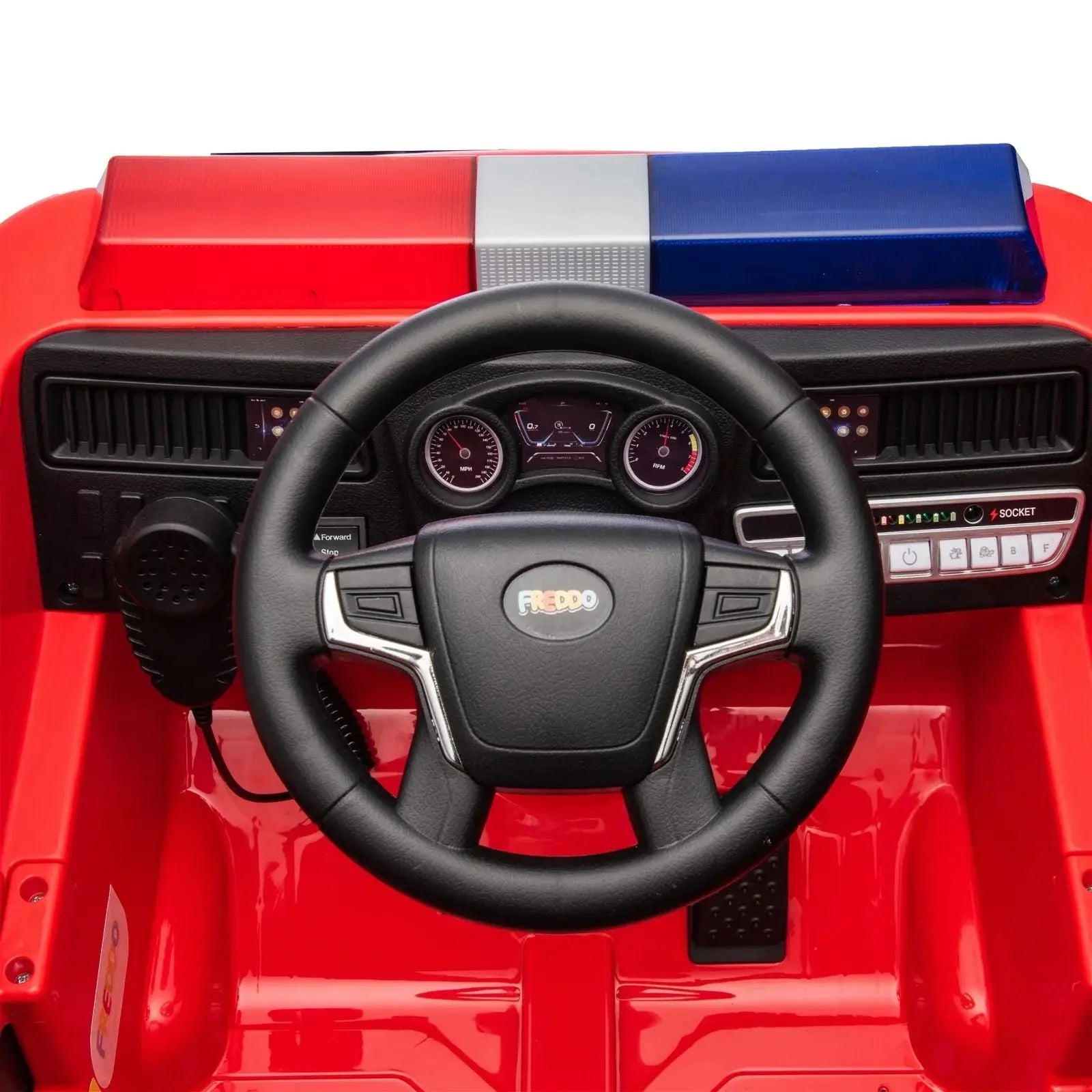 12V Freddo Fire Truck 1 Seater Ride on - Collectors World Toys