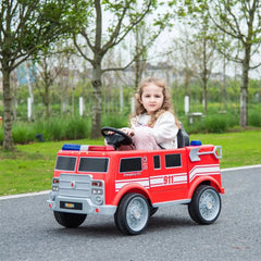 12V Freddo Fire Truck 1 Seater Ride on - Collectors World Toys