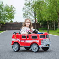 12V Freddo Fire Truck 1 Seater Ride on - Collectors World Toys