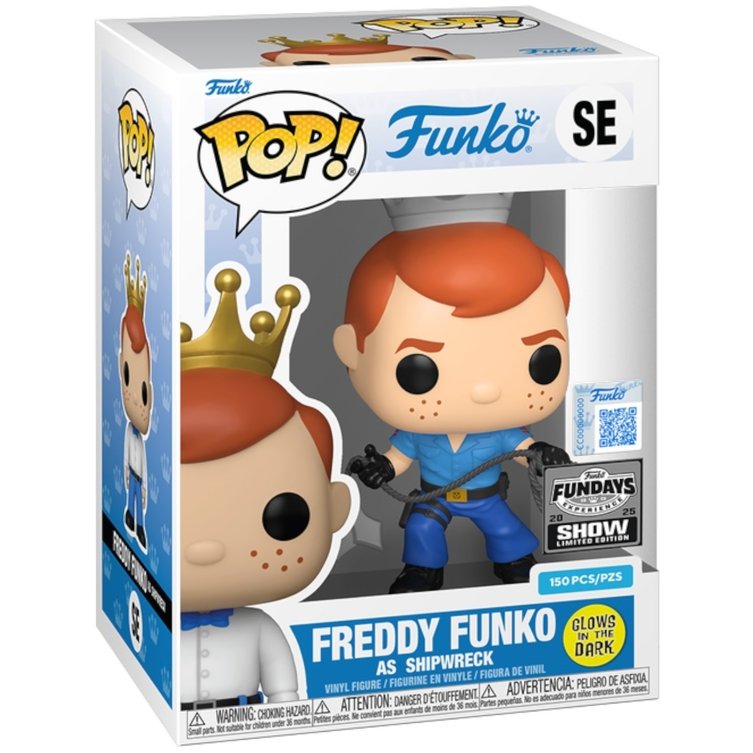 Funko Fundays Experience 2025: Pop! Originals G.I. JOE Freddy Funko as Shipwreck (Glow) LE 150 Main image
