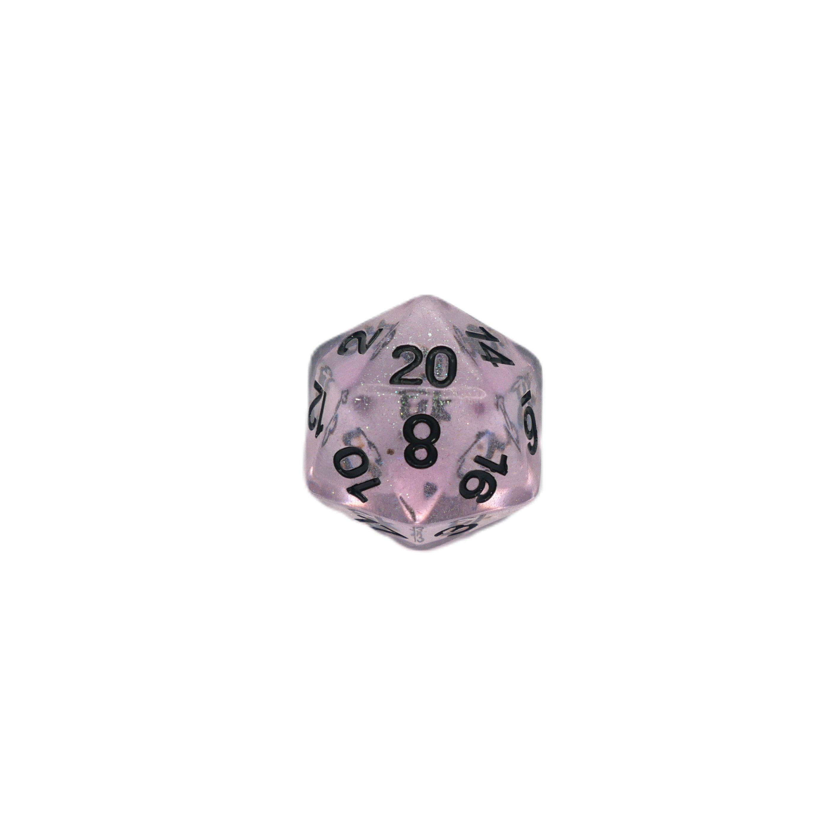 Frozen Blossom - 7 Piece DnD Dice Set | Acrylic RPG Gaming Dice - Collectors World Toys