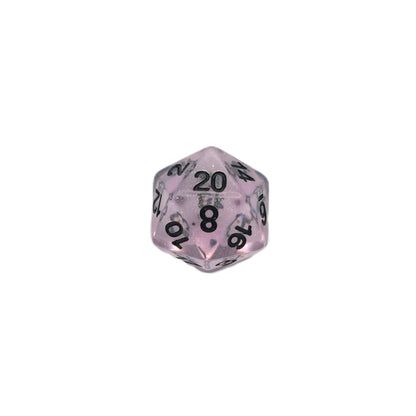Frozen Blossom - 7 Piece DnD Dice Set | Acrylic RPG Gaming Dice