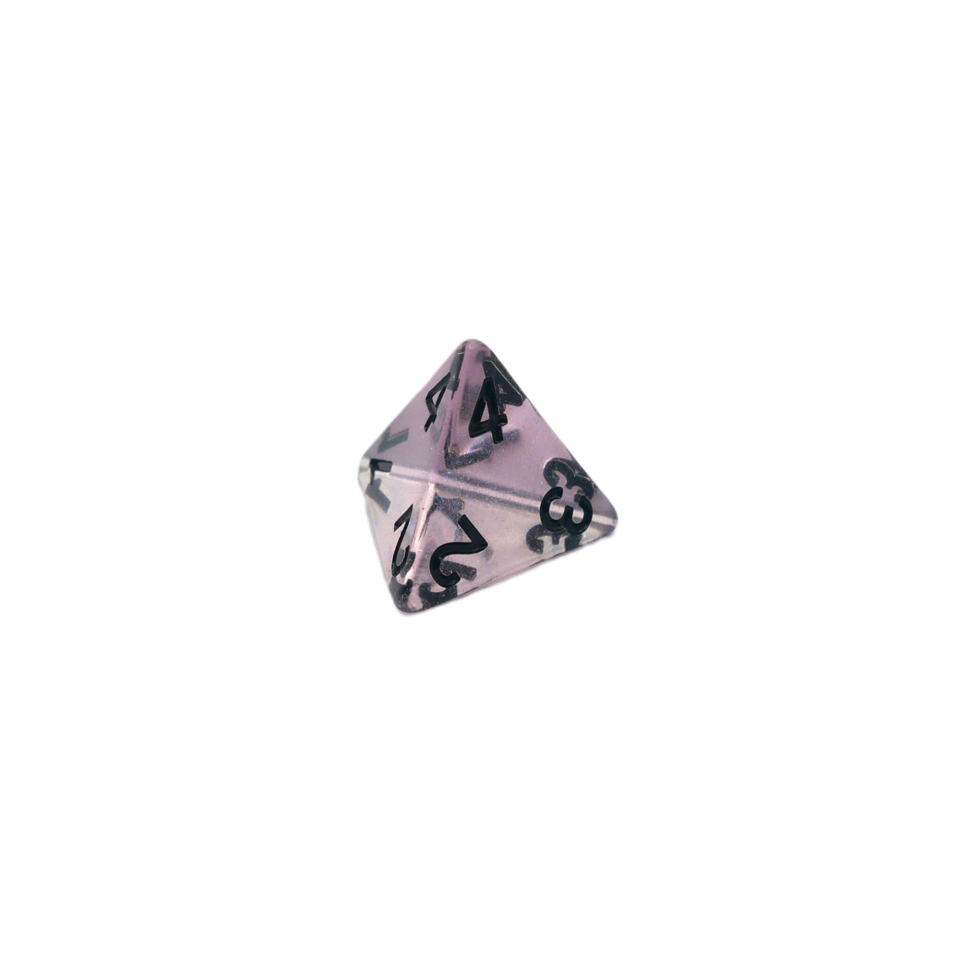 Frozen Blossom - 7 Piece DnD Dice Set | Acrylic RPG Gaming Dice