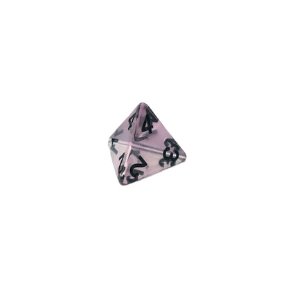 Frozen Blossom - 7 Piece DnD Dice Set | Acrylic RPG Gaming Dice