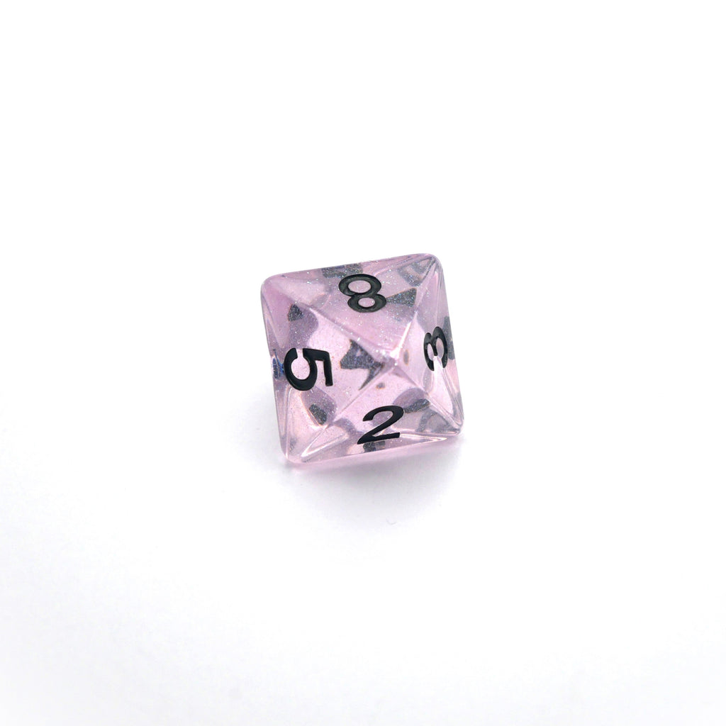 Frozen Blossom - 7 Piece DnD Dice Set | Acrylic RPG Gaming Dice - Collectors World Toys