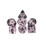 Frozen Blossom - 7 Piece DnD Dice Set | Acrylic RPG Gaming Dice - Collectors World Toys