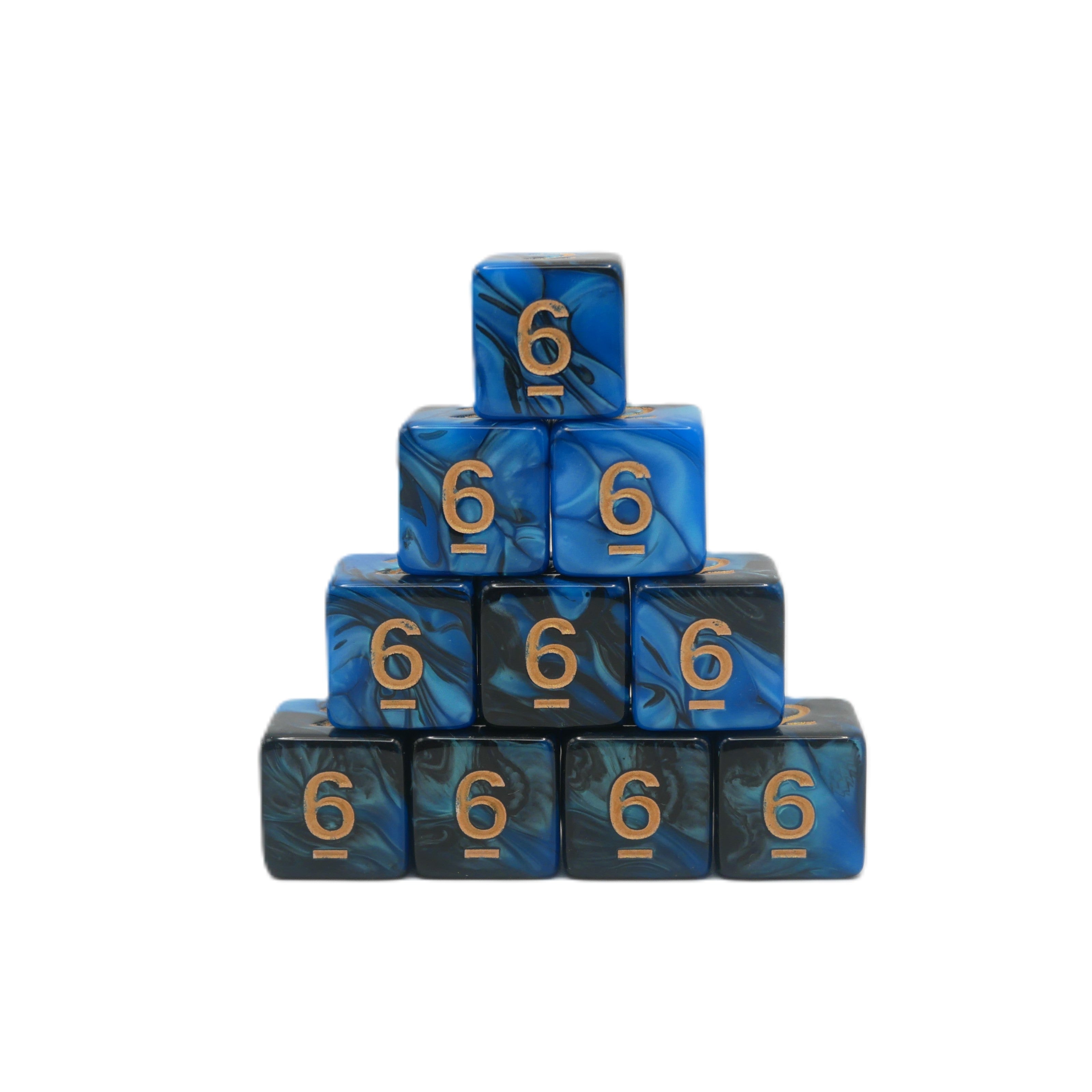 Frozen Corruption 10d6 - DnD Dice Set | Acrylic RPG Gaming Dice - Collectors World Toys