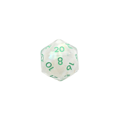 Frosted Meadow - 7 Piece DnD Dice Set | Acrylic RPG Gaming Dice