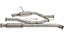 Blox CatBack Exhaust System Fully Polished | Fits 01 + Honda Civic EX Coupe
