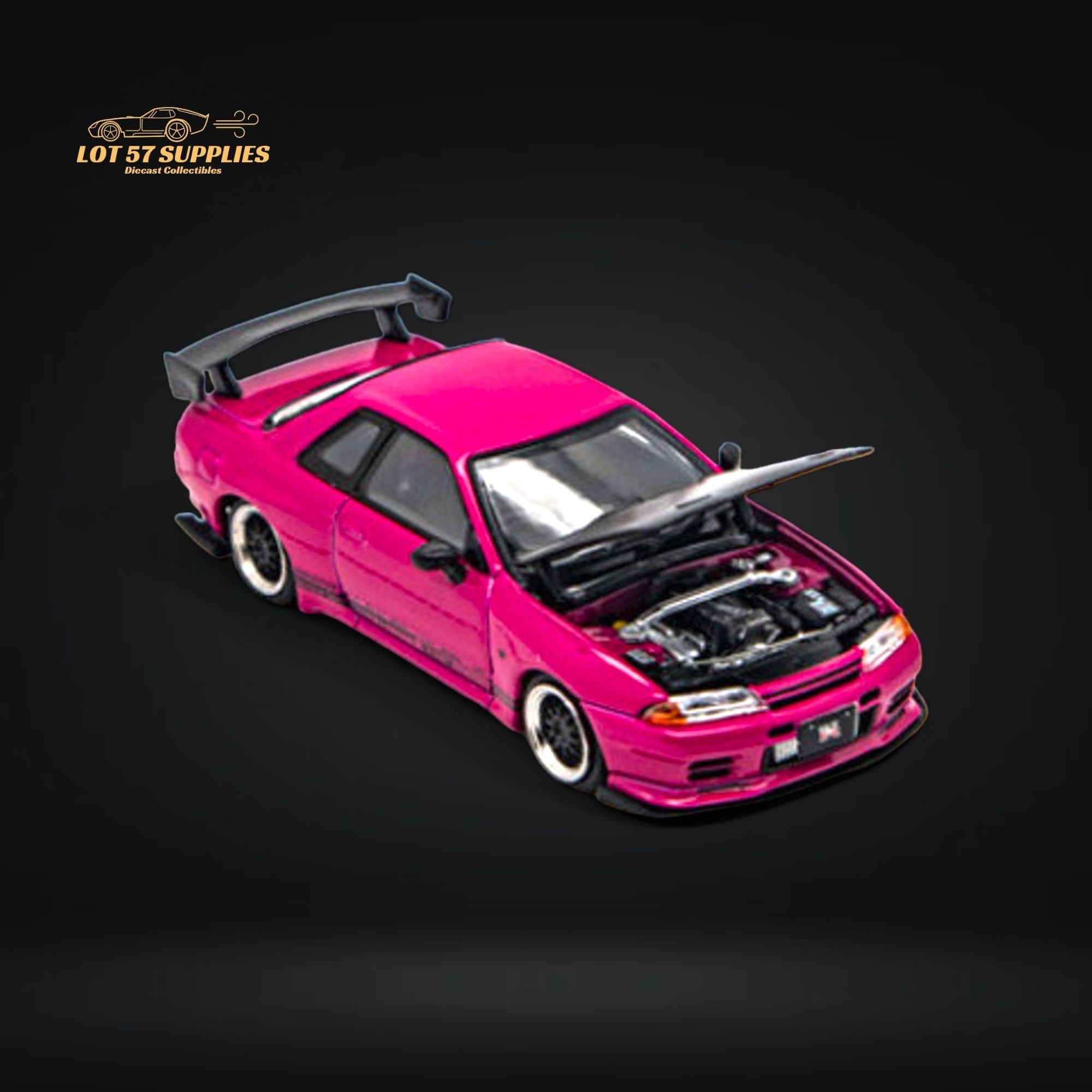 Focal Horizon Skyline GT-R R32 Top Secret Pink 1:64 - Collectors World Toys