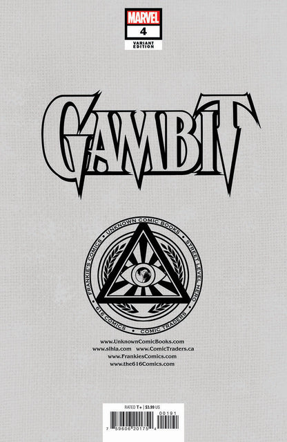 Gambit #4 Unknown Comics Tony Daniel Exclusive Var (10/12/2022) - Collectors World Toys