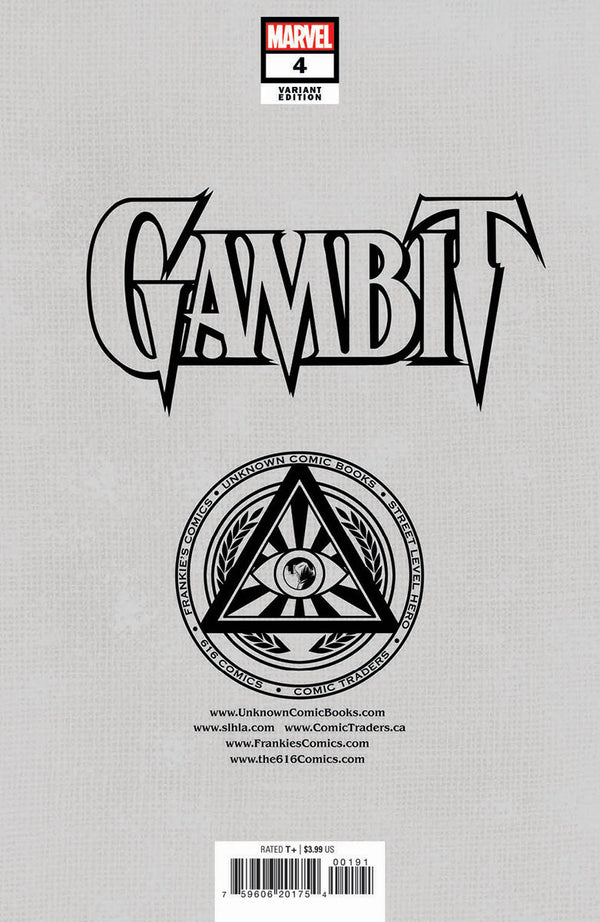 Gambit #4 Unknown Comics Tony Daniel Exclusive Var (10/12/2022) - Collectors World Toys