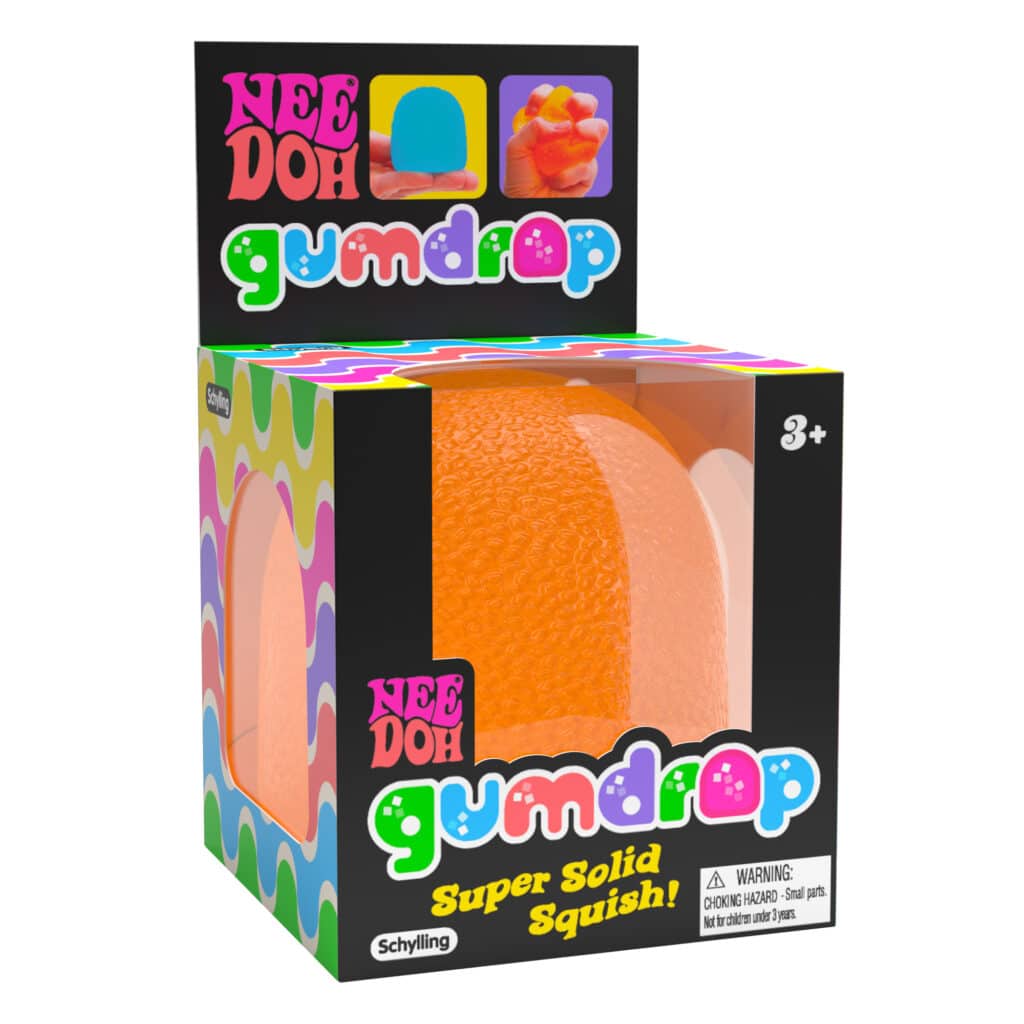 Schylling Nee-Doh Gum Drop Super Solid Squish: Orange Drop Main image