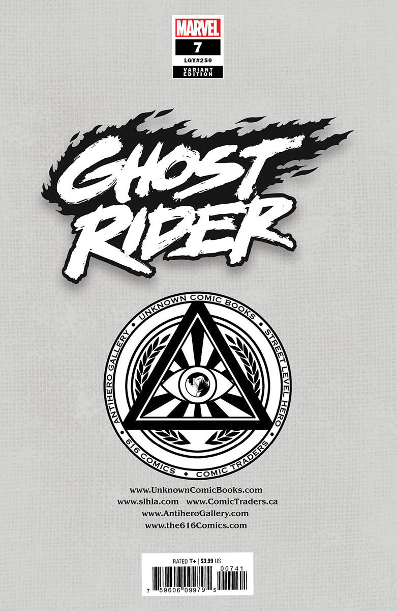 GHOST RIDER #7 UNKNOWN COMICS ALAN QUAH EXCLUSIVE VAR (10/12/2022) - Collectors World Toys