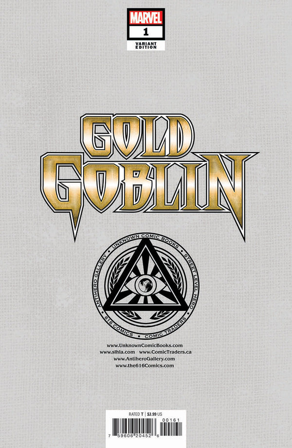 Gold Goblin #1 Unknown Comics Alan Quah Exclusive Var (11/16/2022) - Collectors World Toys