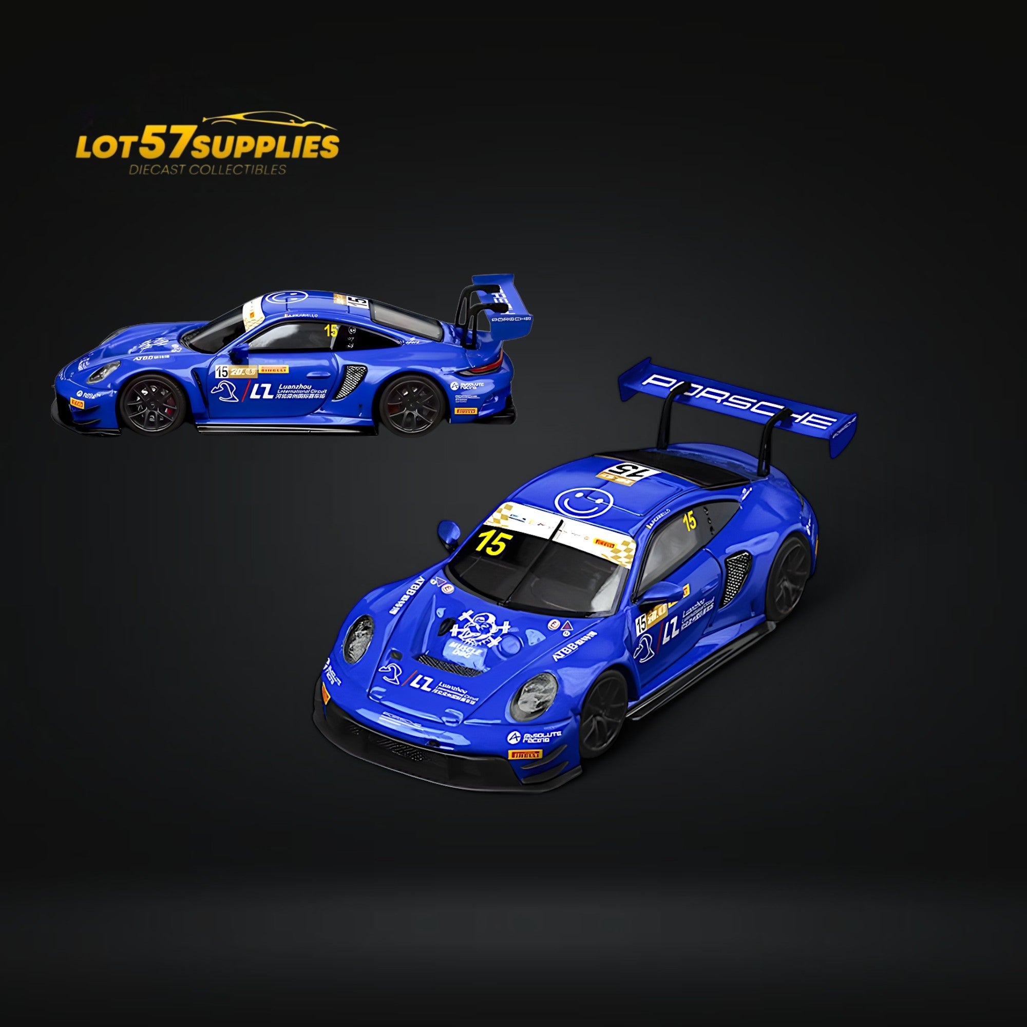 (Pre-Order) SR STAR RACE Porsche 911 GT3 Racing Blue No.15 Racing 1:64 Main image