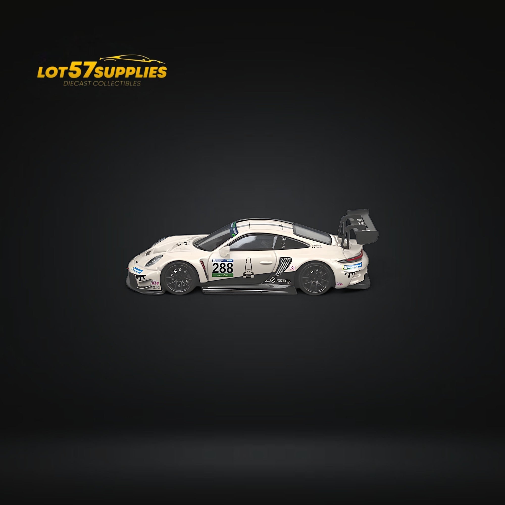 (Pre-Order) SR STAR RACE Porsche 911 GT3 Racing Milky White No.288 Racing 1:64 - Collectors World Toys