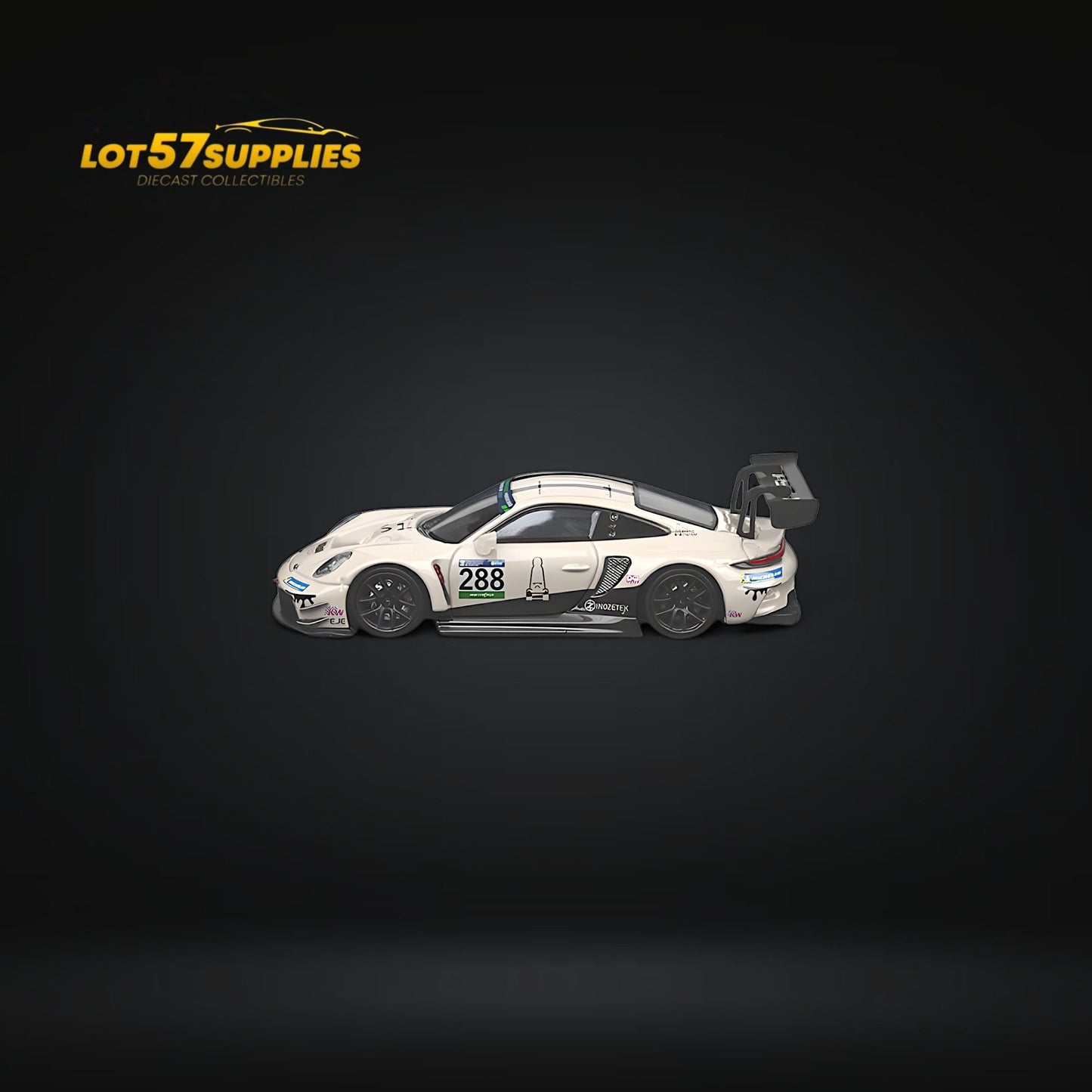 (Pre-Order) SR STAR RACE Porsche 911 GT3 Racing Milky White No.288 Racing 1:64