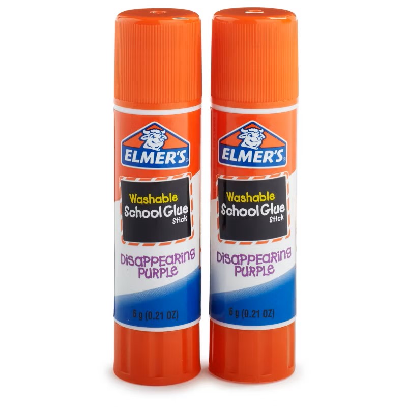 Bulk Buy: Elmers Washable School Glue Stick Purple .22 Ounce (2-Pack)