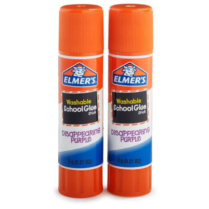 Bulk Buy: Elmers Washable School Glue Stick Purple .22 Ounce (2-Pack)