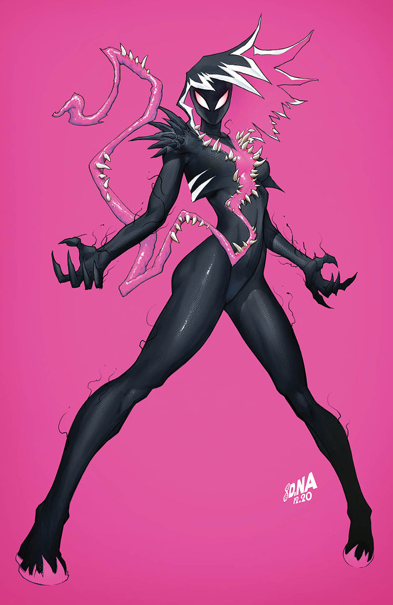 KING IN BLACK GWENOM VS CARNAGE #1 (OF 3) UNKNOWN COMICS DAVID NAKAYAMA EXCLUSIVE VIRGIN COLOR BLEED VAR (01/13/2021) - Collectors World Toys Main image