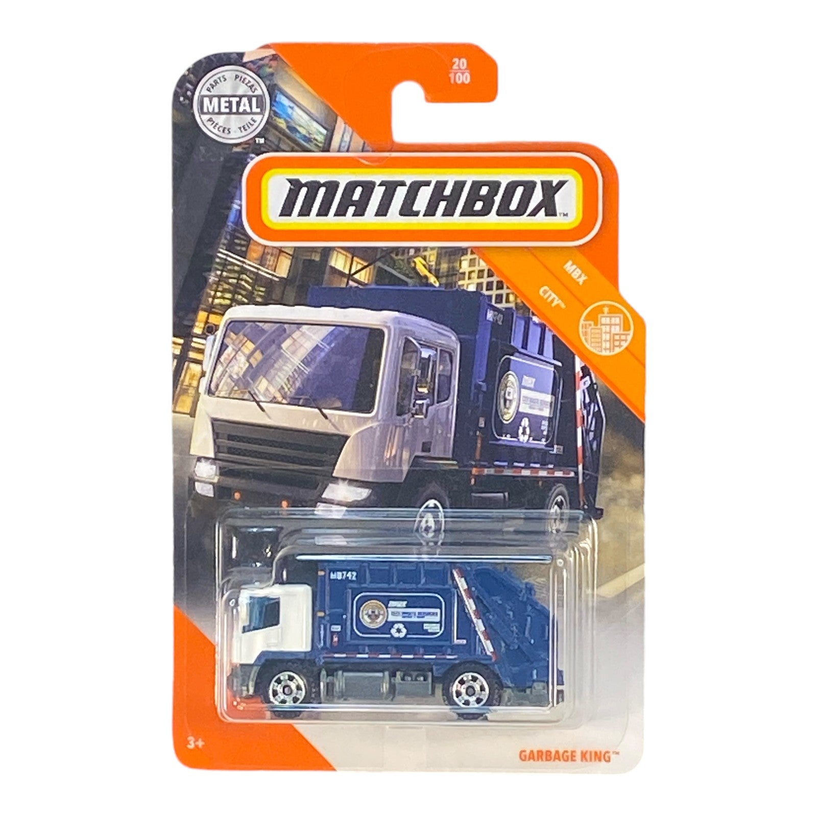 Matchbox Garbage King - City Series 20/100 (Slight Crease in packaging)