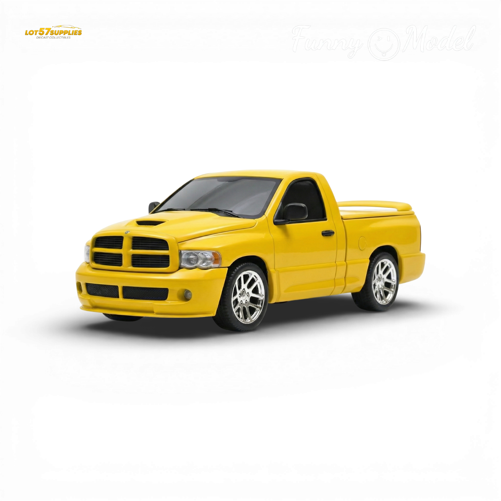 (Pre-Order) Funny Model 2004 Dodge RAM SRT-10 - Yellow Fever 1:64