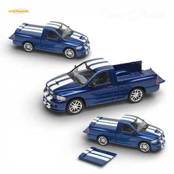 (Pre-Order) Funny Model 2004 Dodge RAM SRT-10 - VCA Edition Blue 1:64