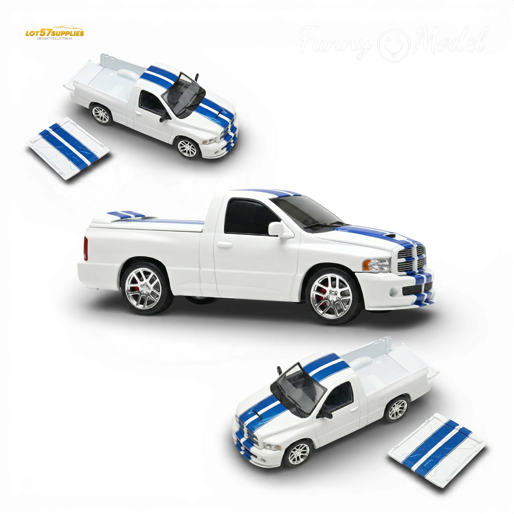 (Pre-Order) Funny Model 2004 Dodge RAM SRT-10 - Commemorative Edition 1:64 Main image