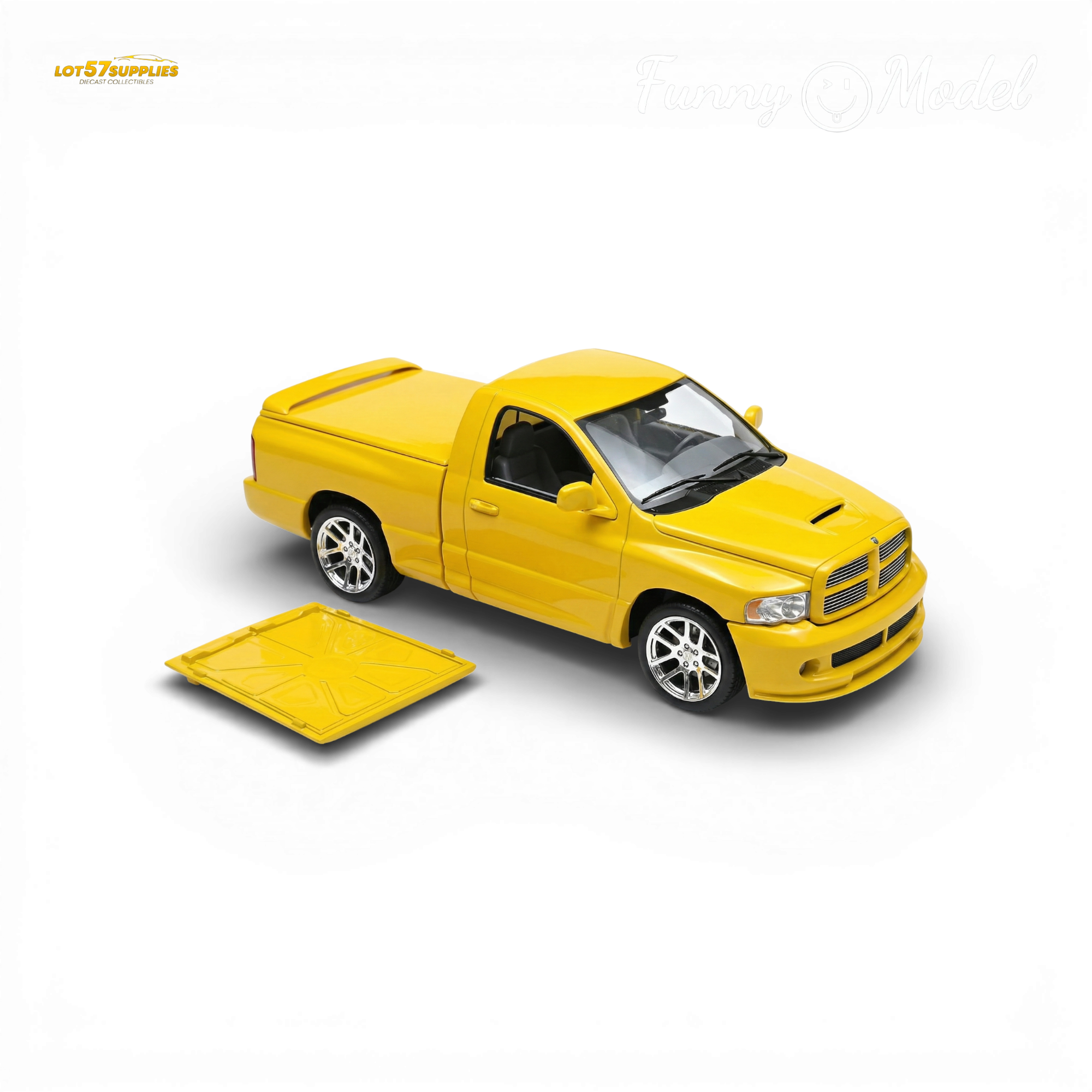 (Pre-Order) Funny Model 2004 Dodge RAM SRT-10 - Yellow Fever 1:64