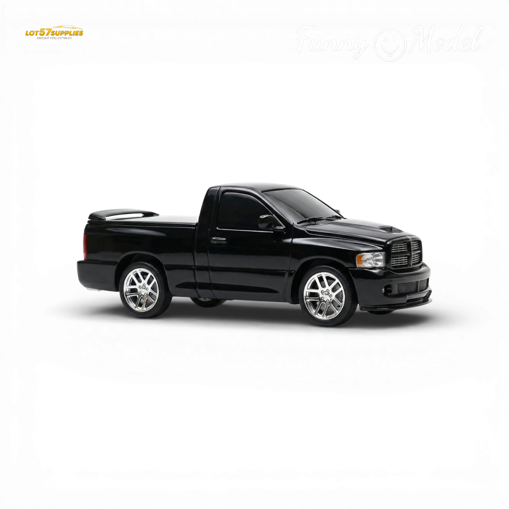 (Pre-Order) Funny Model 2004 Dodge RAM SRT-10 - Black Crystal Pearlcoat 1:64
