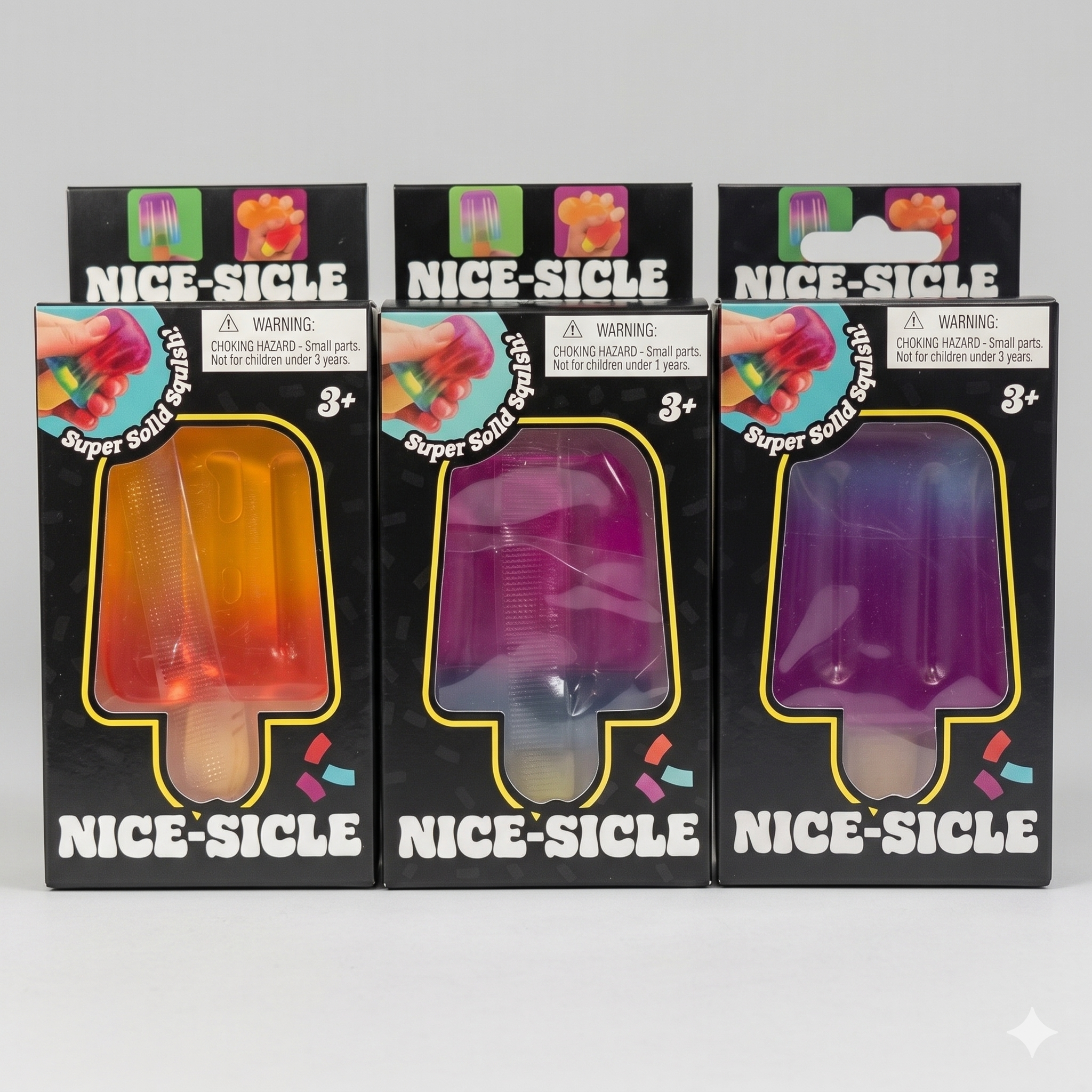 Set of Three Wannabe Nice-Sicle (Gelatin Squish) Main image