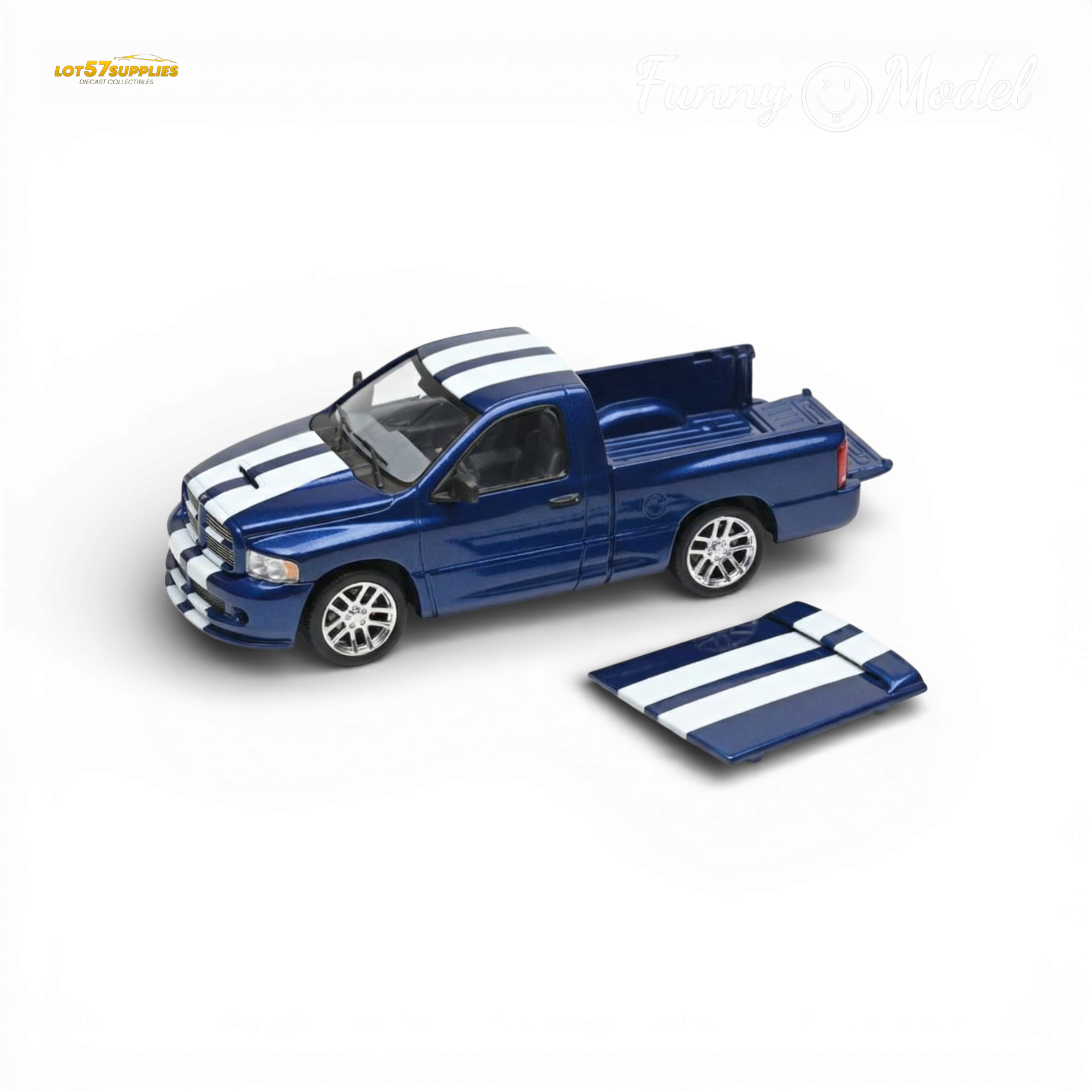 (Pre-Order) Funny Model 2004 Dodge RAM SRT-10 - VCA Edition Blue 1:64
