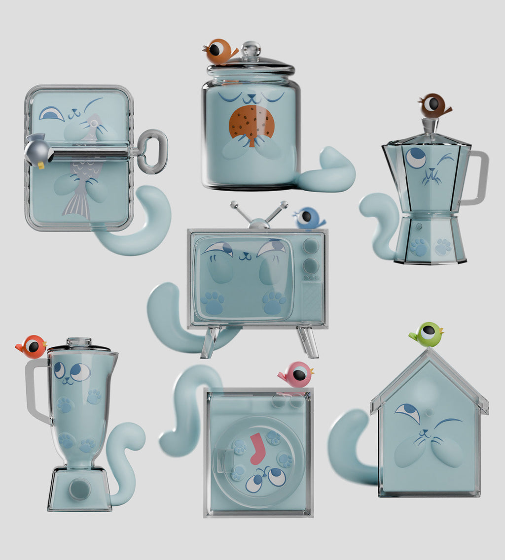 Ghost Cat Blind Box (1 Blind Box) - Collectors World Toys