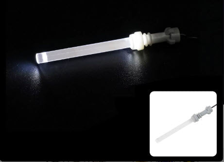 White Lightsaber USB Plug-In Accessory for Minifigures