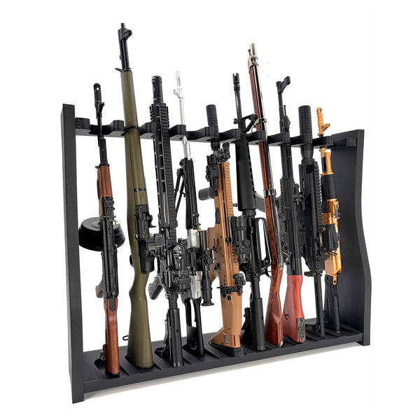 1/3 Scale Die Cast 10 Slot Gun Rack, Black