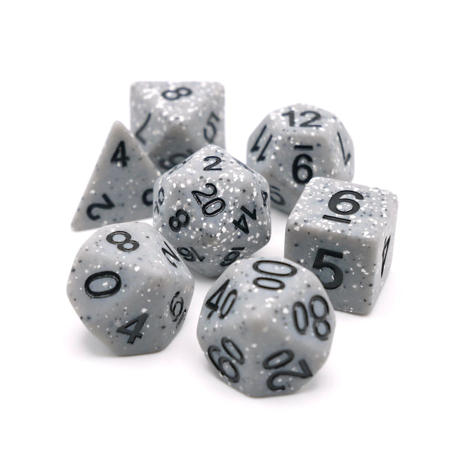 Granite Malphite - 7 Piece DnD Dice Set | Acrylic RPG Gaming Dice - Collectors World Toys Hover Image
