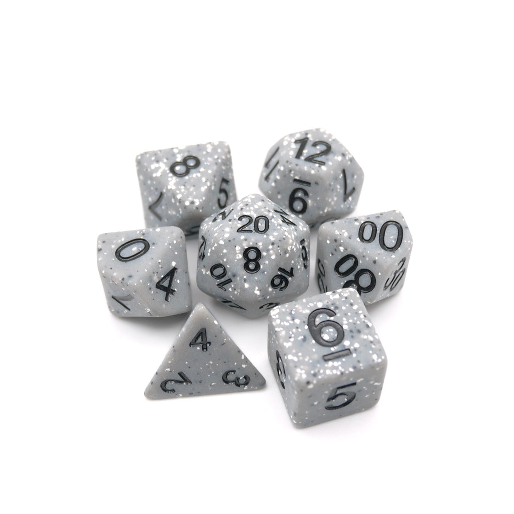 Granite Malphite - 7 Piece DnD Dice Set | Acrylic RPG Gaming Dice - Collectors World Toys