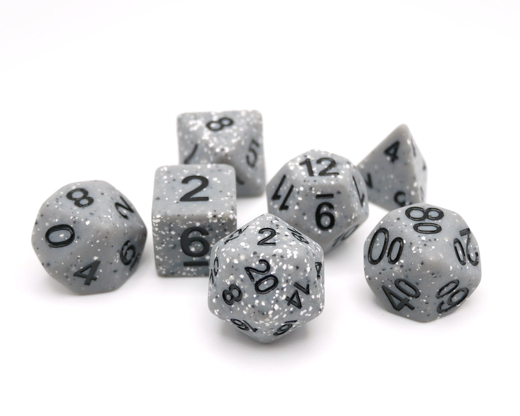 Granite Malphite - 7 Piece DnD Dice Set | Acrylic RPG Gaming Dice - Collectors World Toys