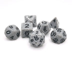 Granite Malphite - 7 Piece DnD Dice Set | Acrylic RPG Gaming Dice - Collectors World Toys
