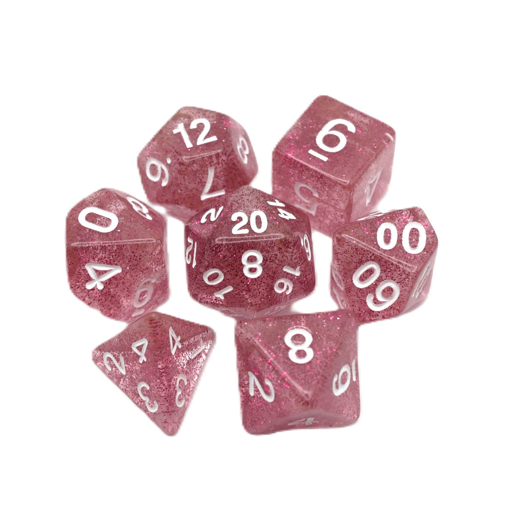 Essence of Grapefruit - 7 Piece DnD Dice Set | Acrylic RPG Gaming Dice - Collectors World Toys
