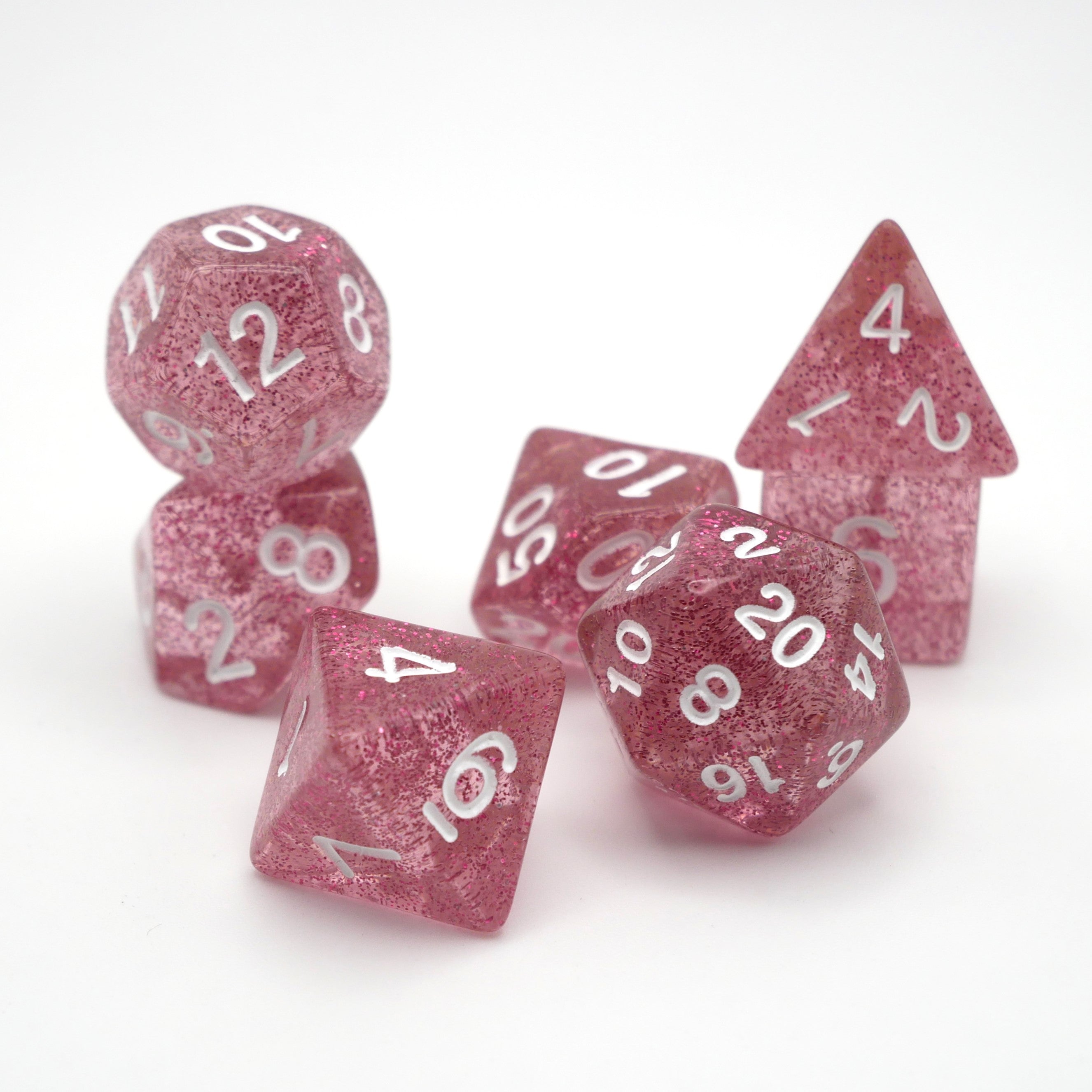 Essence of Grapefruit - 7 Piece DnD Dice Set | Acrylic RPG Gaming Dice Main image